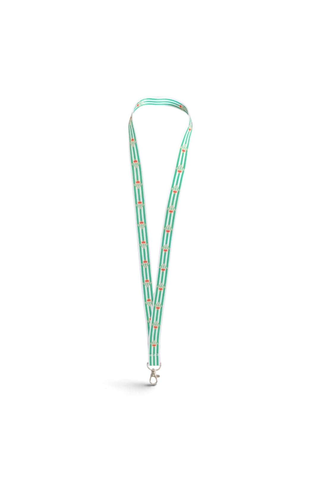 Lanyard Rayas Verdiblancas