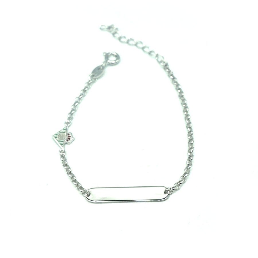 Pulsera De Plata De Ley Escudo Esmaltado Niño