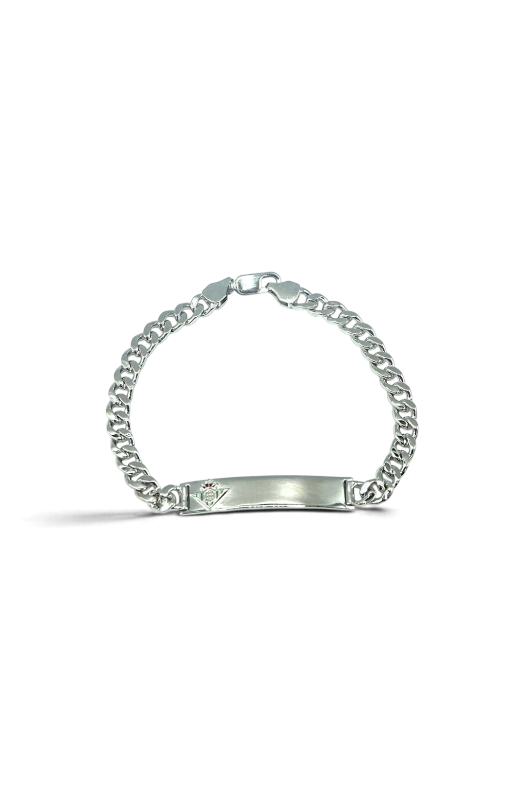 Pulsera De Plata De Ley Placa Real Betis