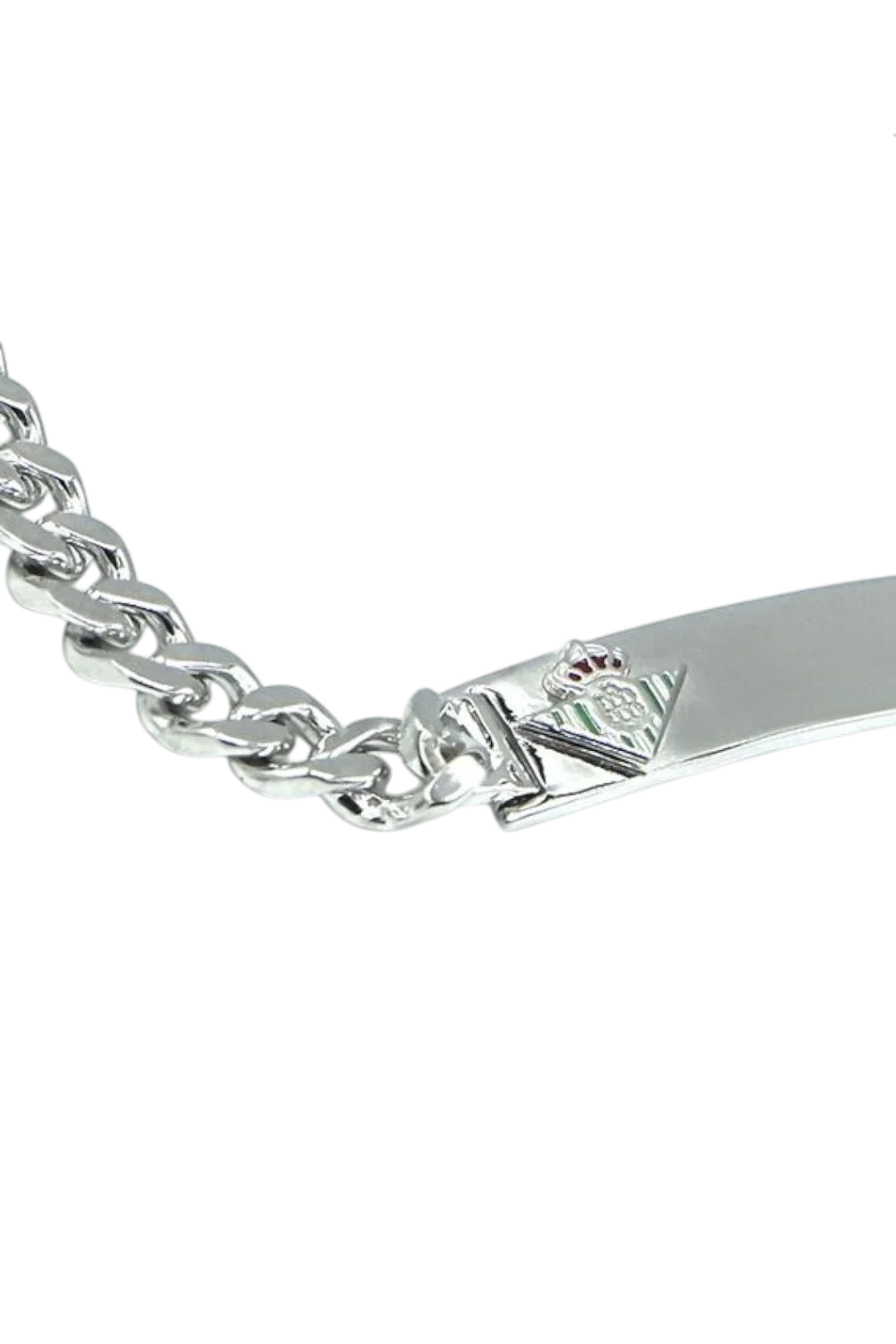 Pulsera De Plata De Ley Placa Real Betis