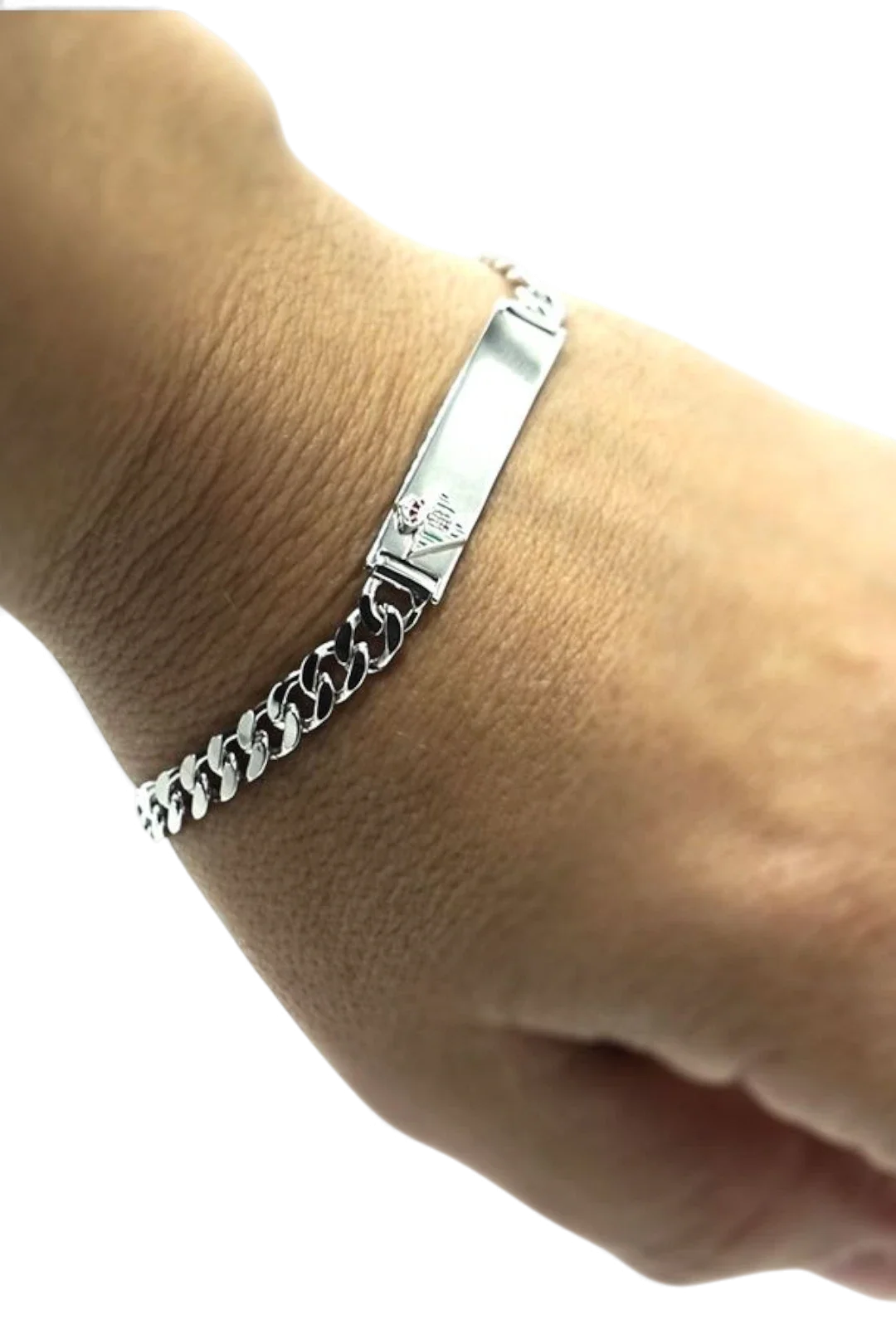 Pulsera De Plata De Ley Placa Real Betis