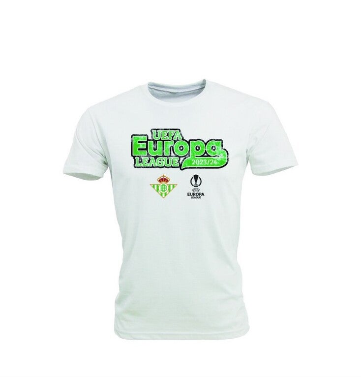 Camiseta Europa League Hombre Blanca