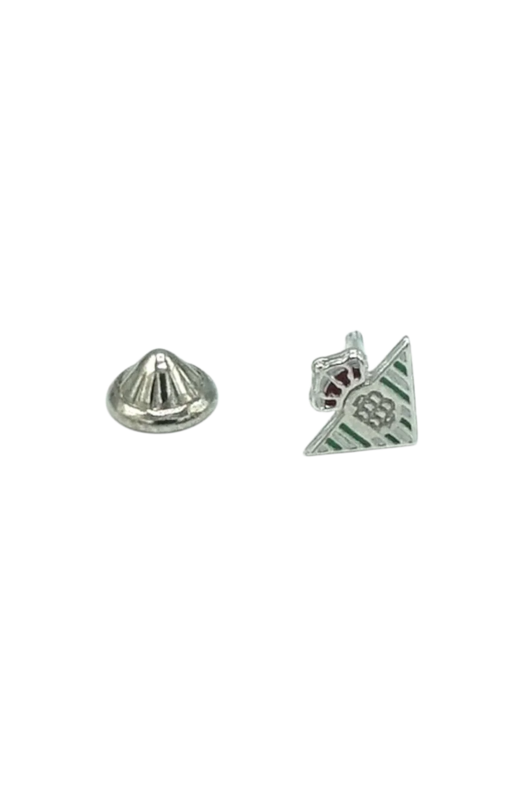 Pendientes De Plata De Ley Esmaltados Escudo Real Betis