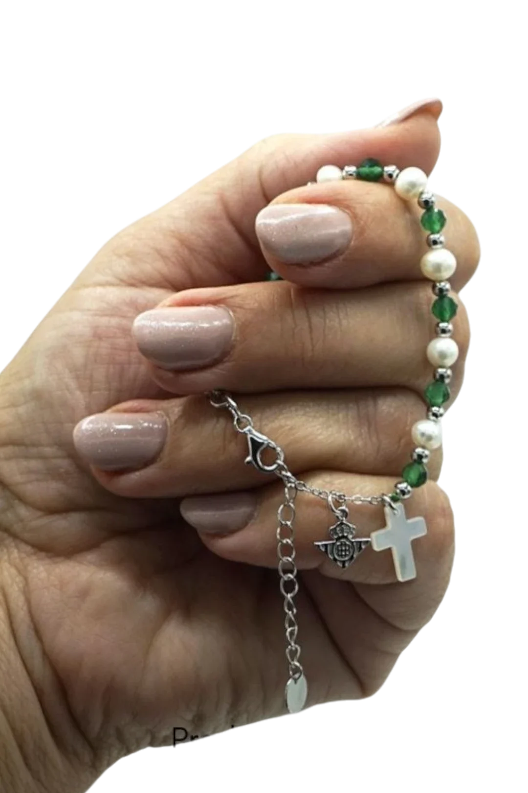 Pulsera Real Betis Bolas Perla