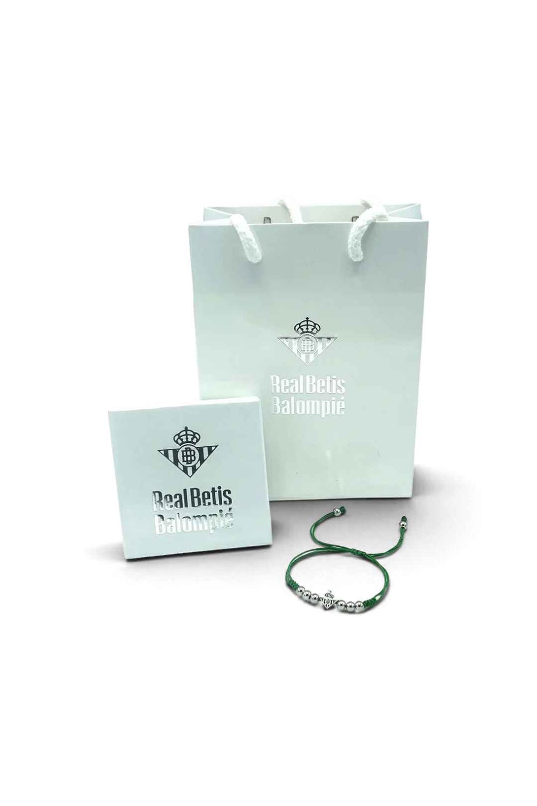 Pulsera de Acero Con Bolas Verde