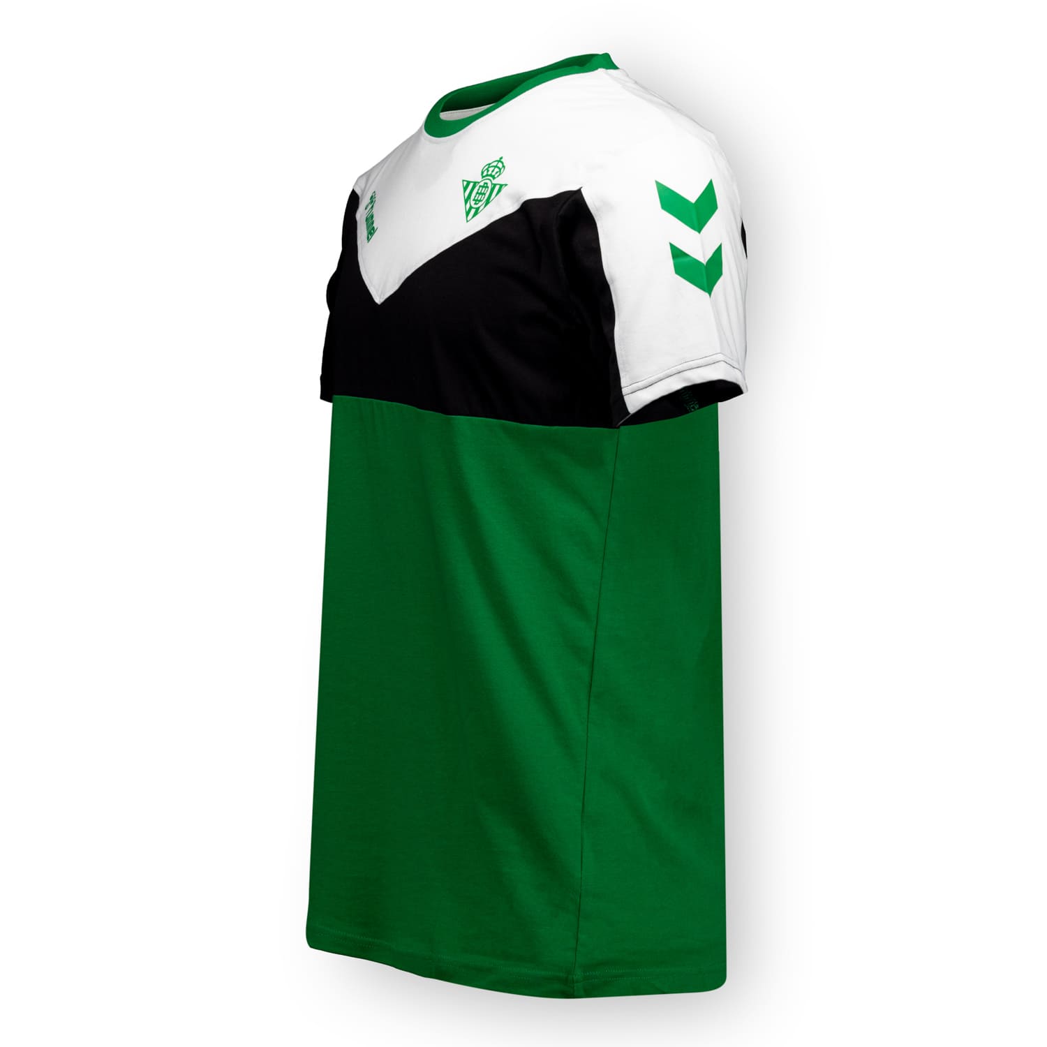 Camiseta Retro Hummel Hombre Verde/Blanca/Negra