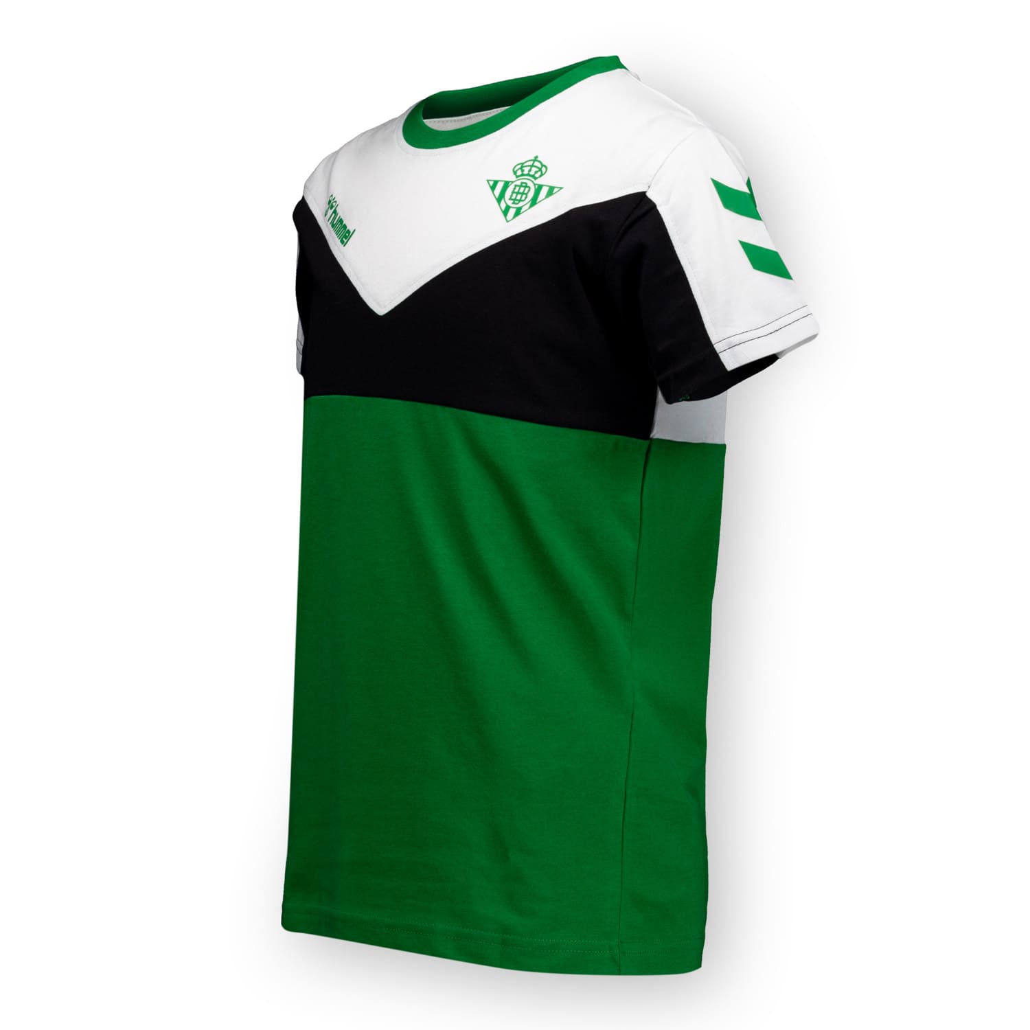 Camiseta Retro Hummel Niño Verde/Blanca/Negro