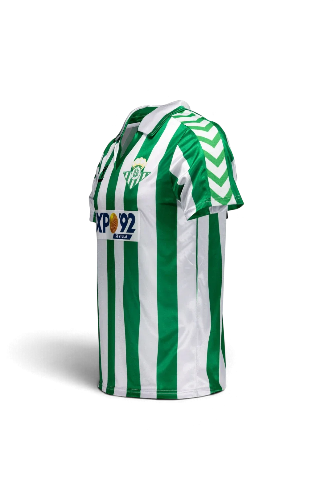 Camiseta Retro Hummel Expo 92 Hombre Verde/Blanca