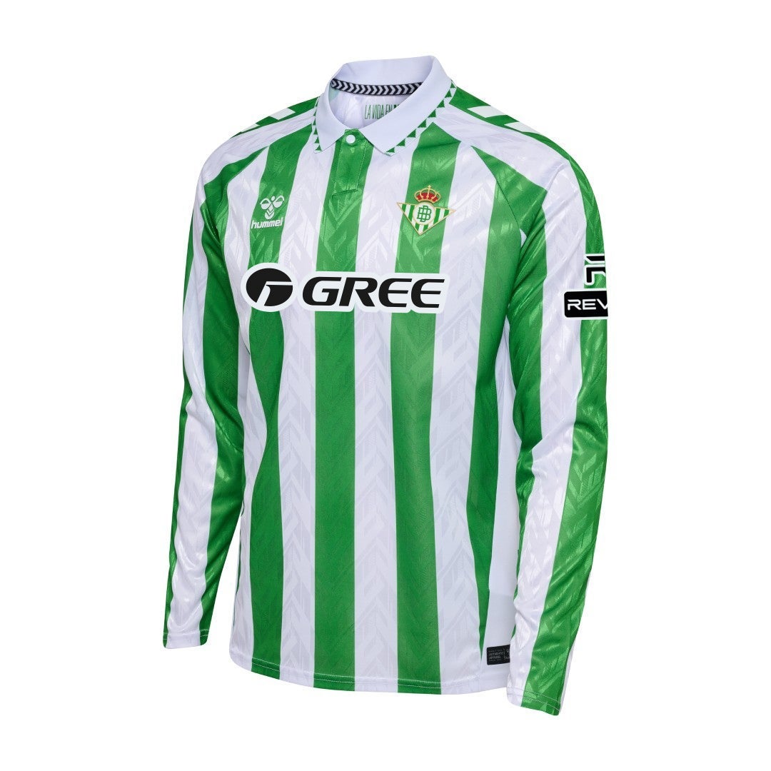 Real Betis Balompié Men's Long Sleeve Home Football Shirt 24/25
