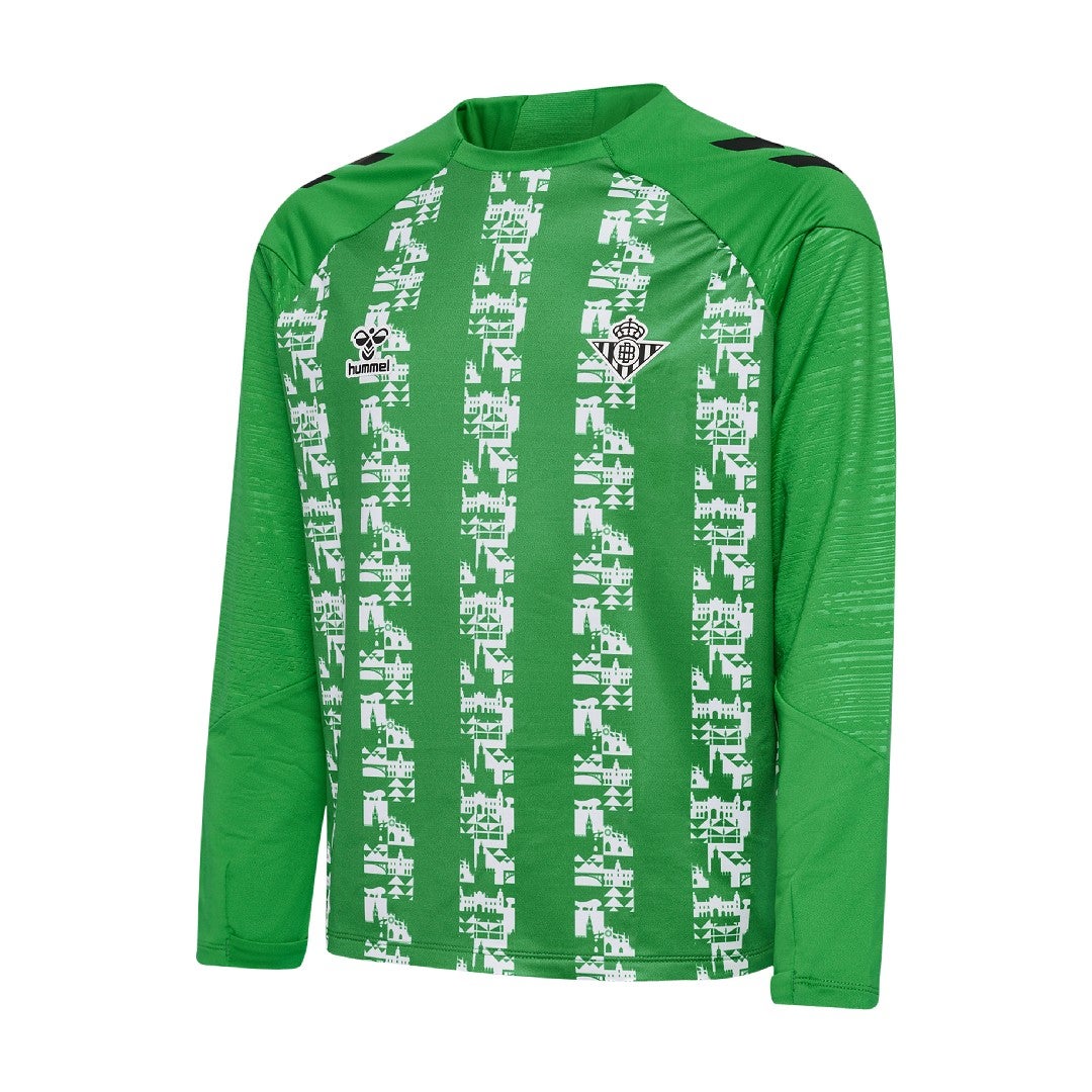 Sudadera Pre Partido Niño Verde 24/25