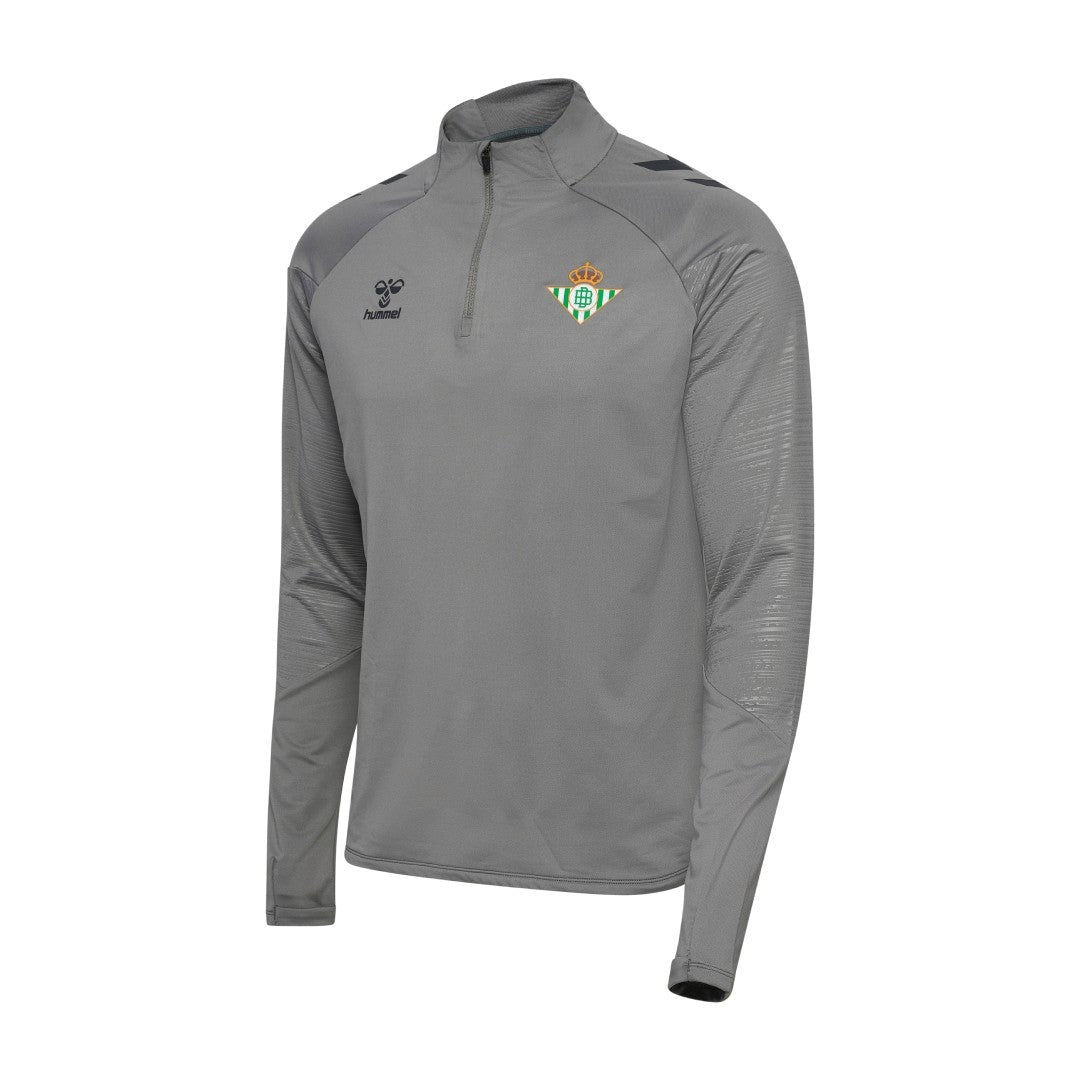 Sudadera Entrenamiento Media Cremallera Niño Gris 24/25