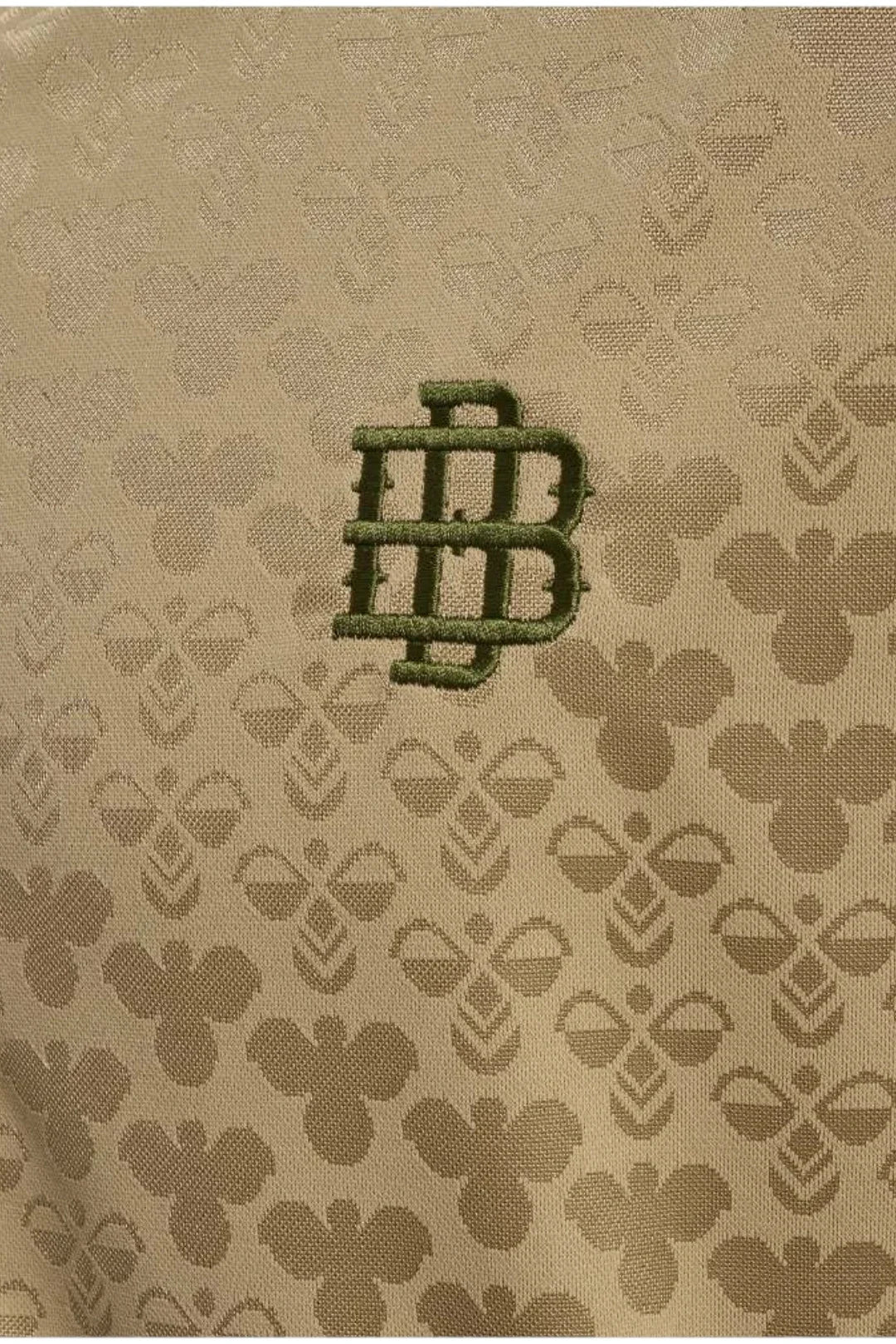 Sudadera Viaje Hummel Hombre Beige Doble B Verde