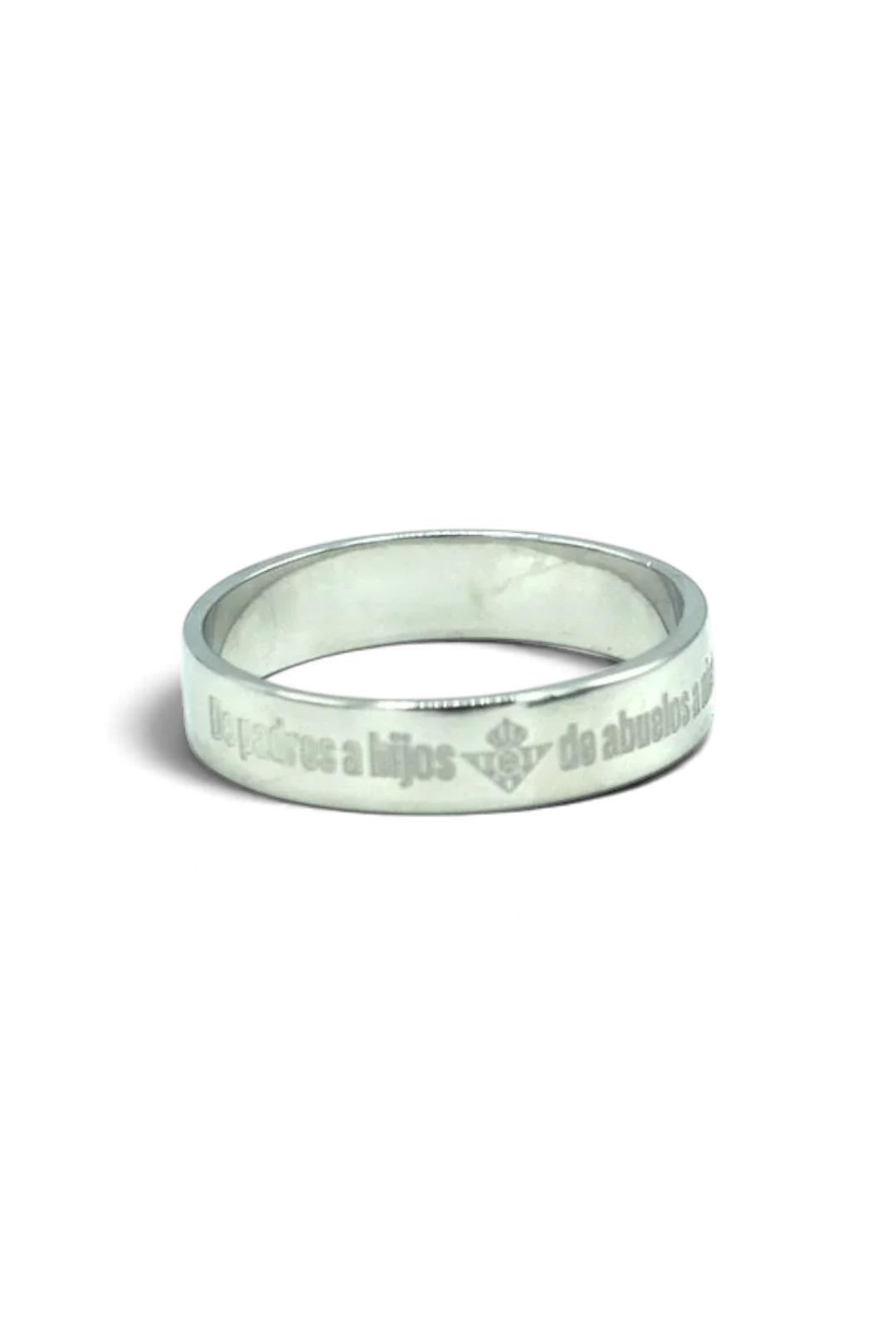 Anillo Ajustador De Plata De Ley "De Padres A Hijos, De Abuelos A Nietos"