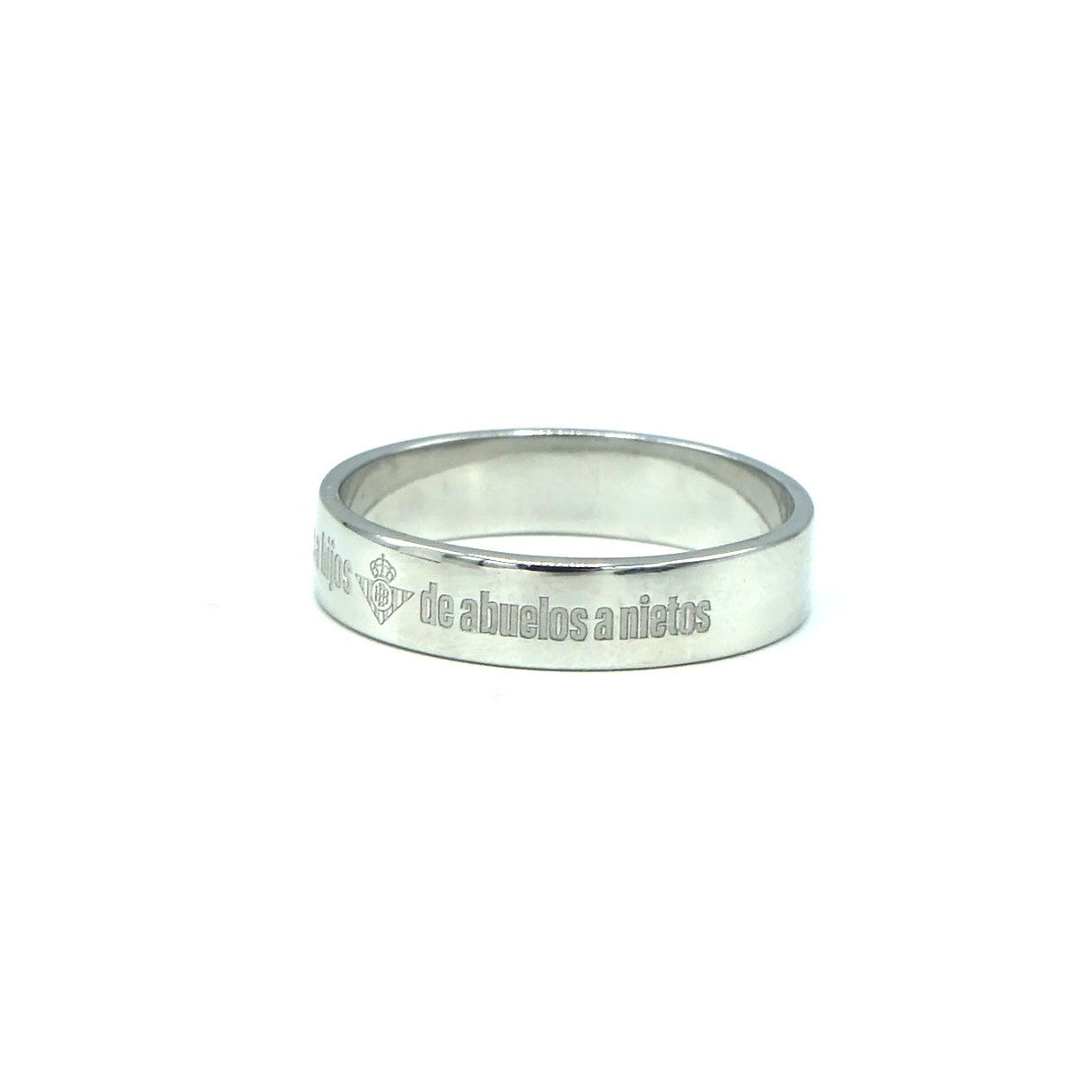 Anillo Ajustador De Plata De Ley "De Padres A Hijos, De Abuelos A Nietos"
