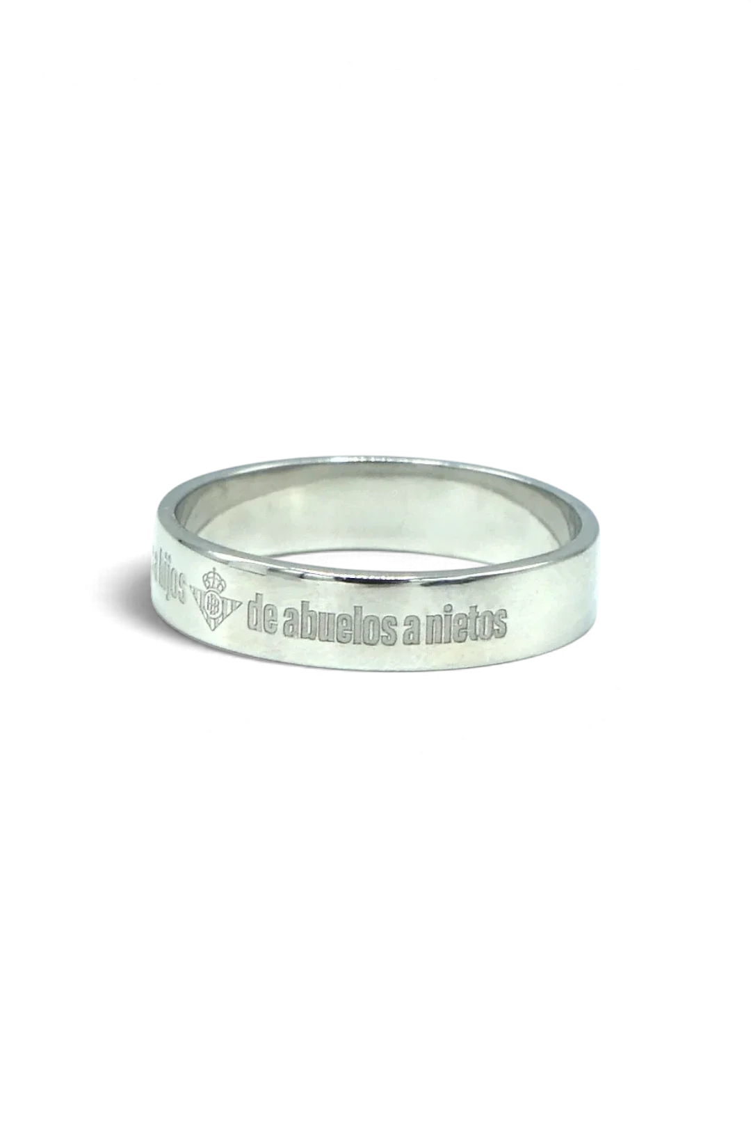 Anillo Ajustador De Plata De Ley "De Padres A Hijos, De Abuelos A Nietos"