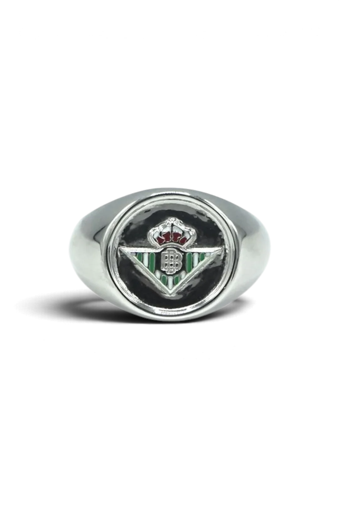Anillo De Plata De Ley Escudo Real Betis