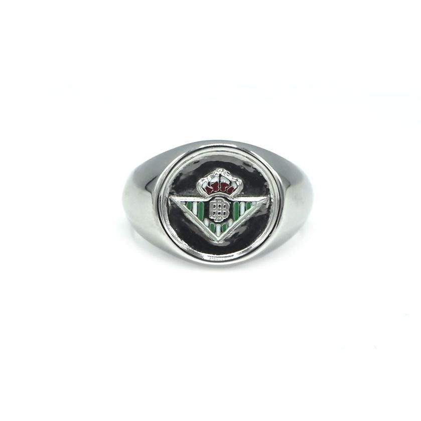 Anillo De Plata De Ley Escudo Real Betis