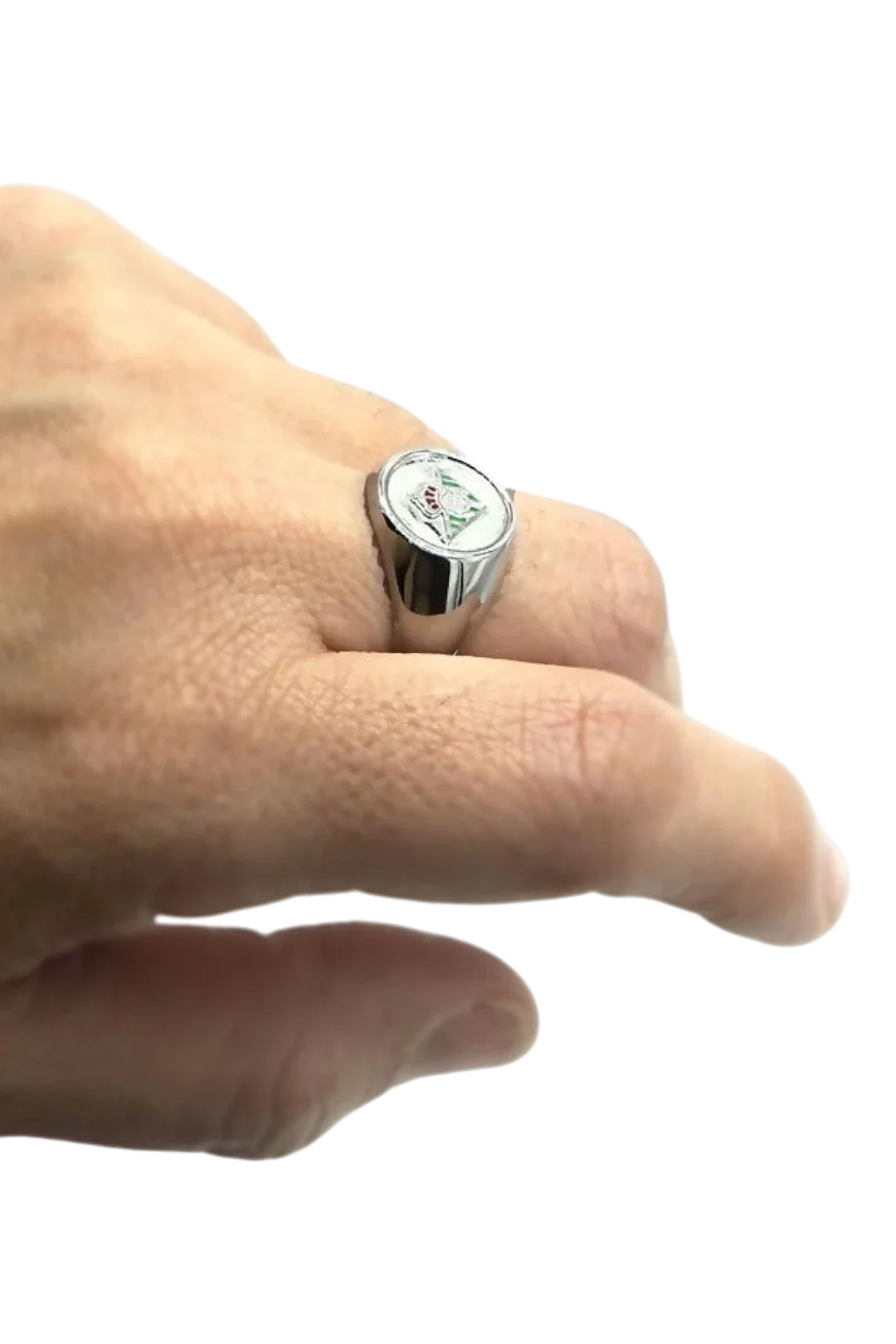 Anillo De Plata De Ley Escudo Real Betis