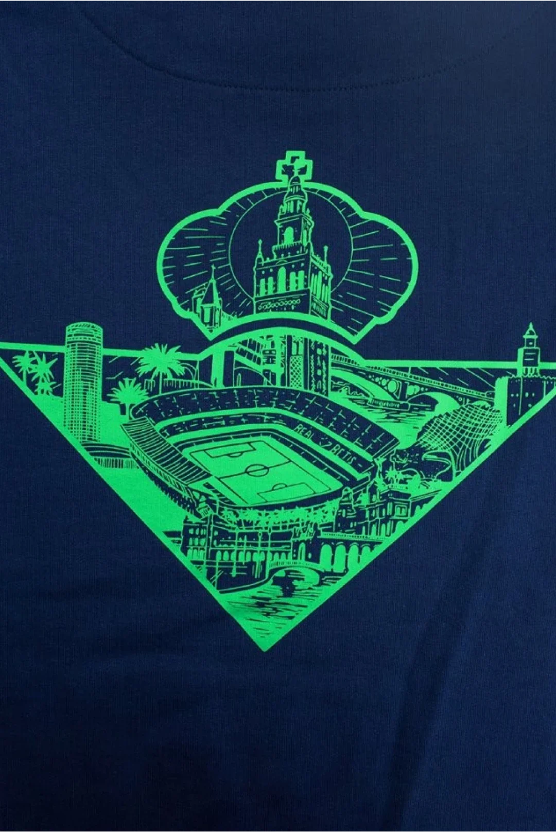 Camiseta Hombre Azul Monumentos Ciudad
