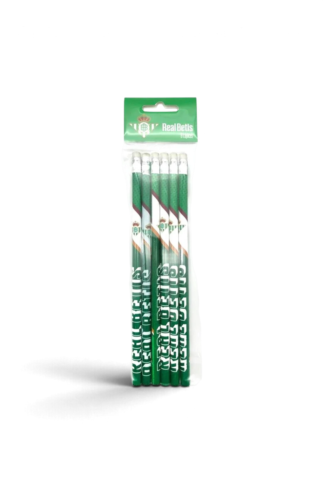 Set 6 Lápices Real Betis con Goma