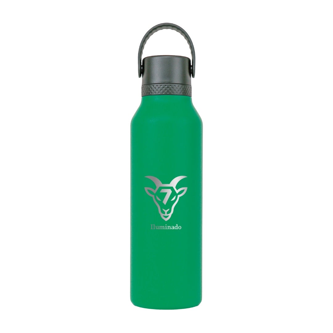 Botella Termo Iluminado Verde