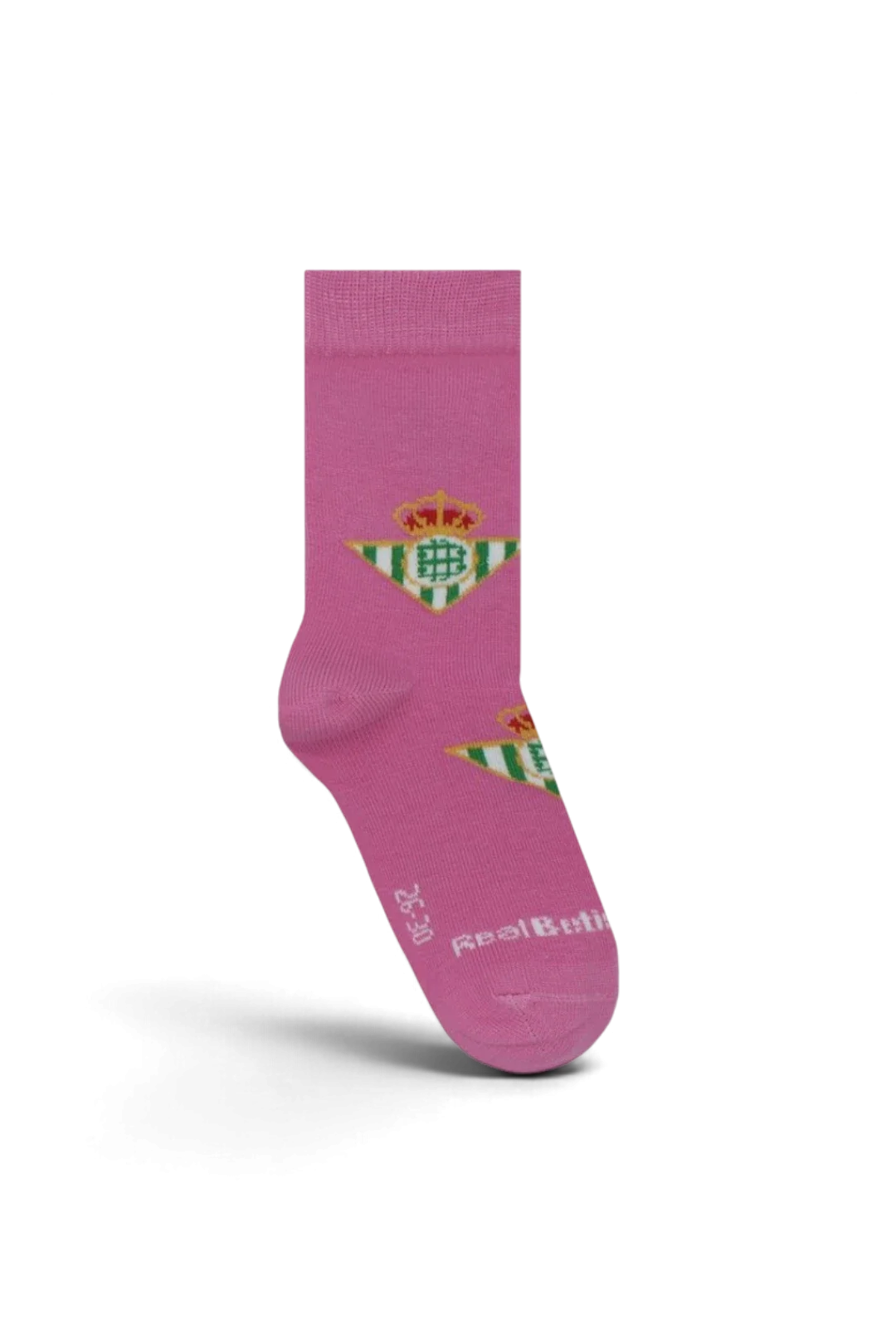 Calcetines Real Betis Pepe Pinreles Escudo Rosa Infantil