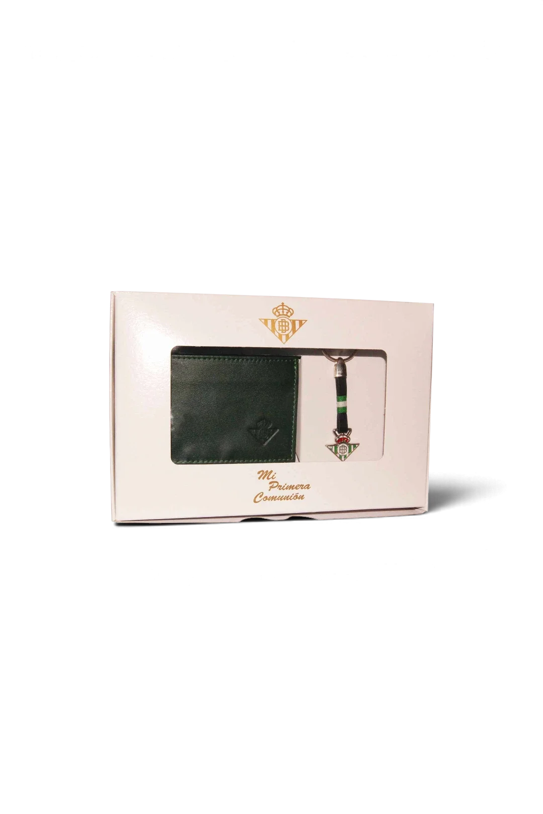 Pack Comunión: Cartera Verde y Llavero Real Betis