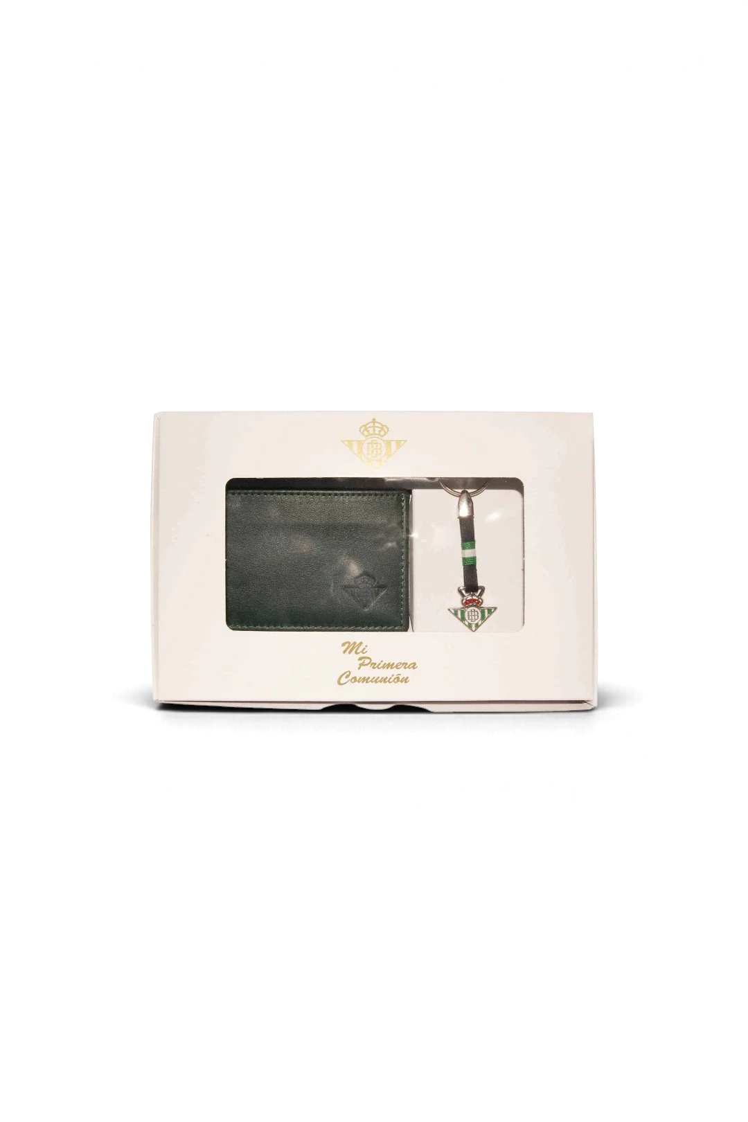 Pack Comunión: Cartera Verde y Llavero Real Betis