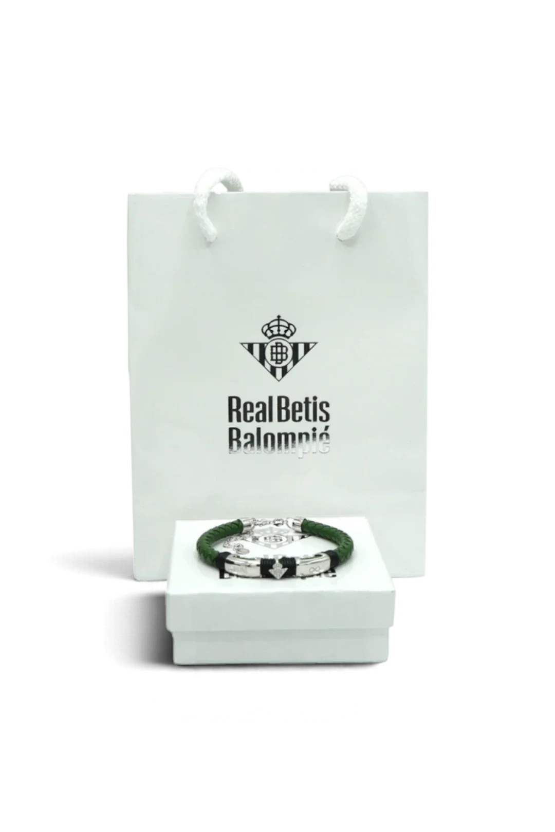 Pulsera Real Betis Cuero Acero Papá