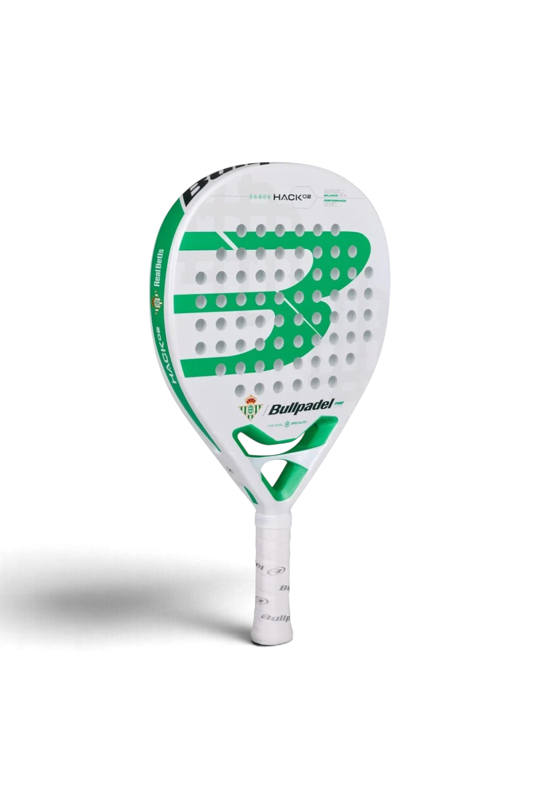 Pala de Pádel Bullpadel Real Betis Hack 02 2025