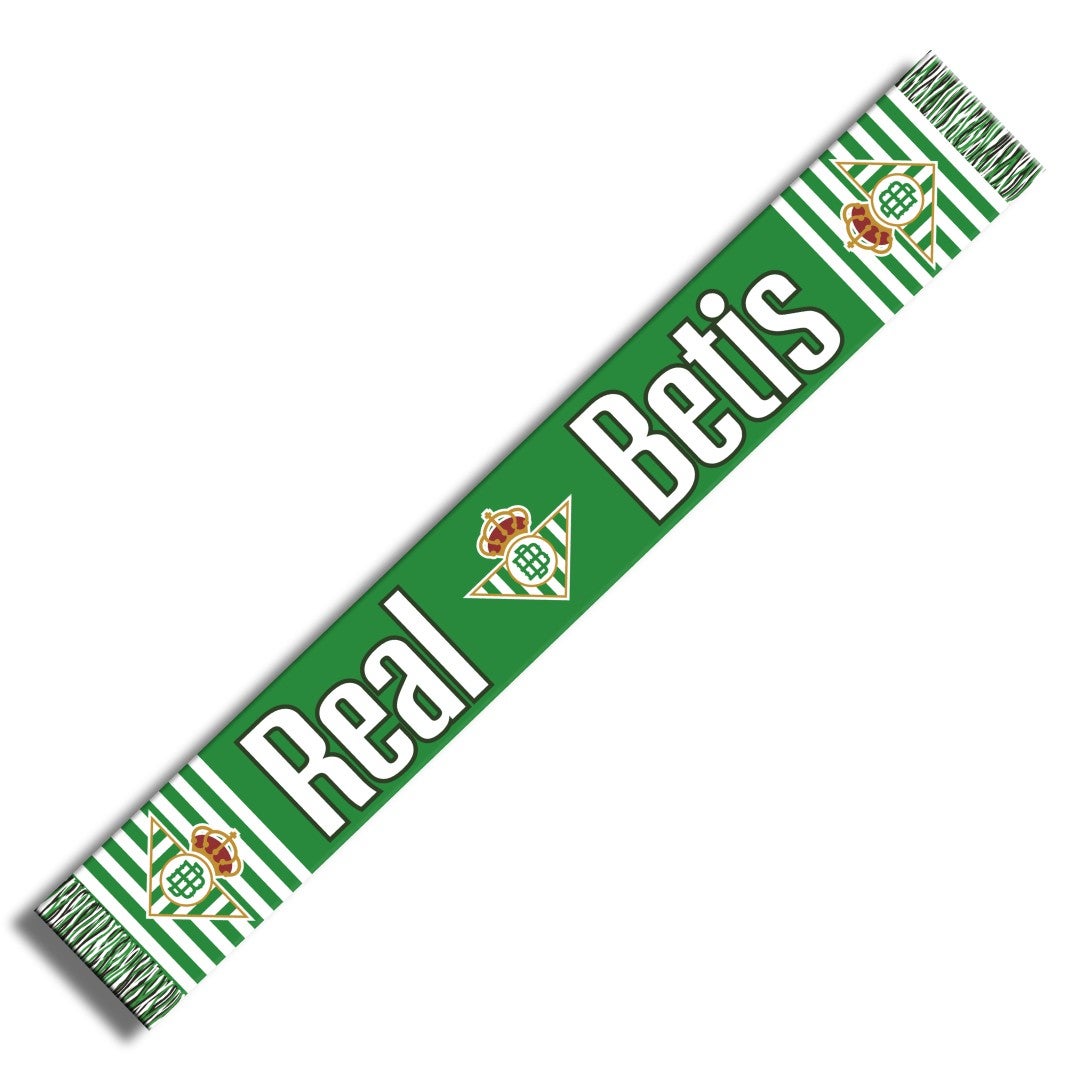 Bufanda Telar Real Betis Franjas Laterales Verde/Blanca