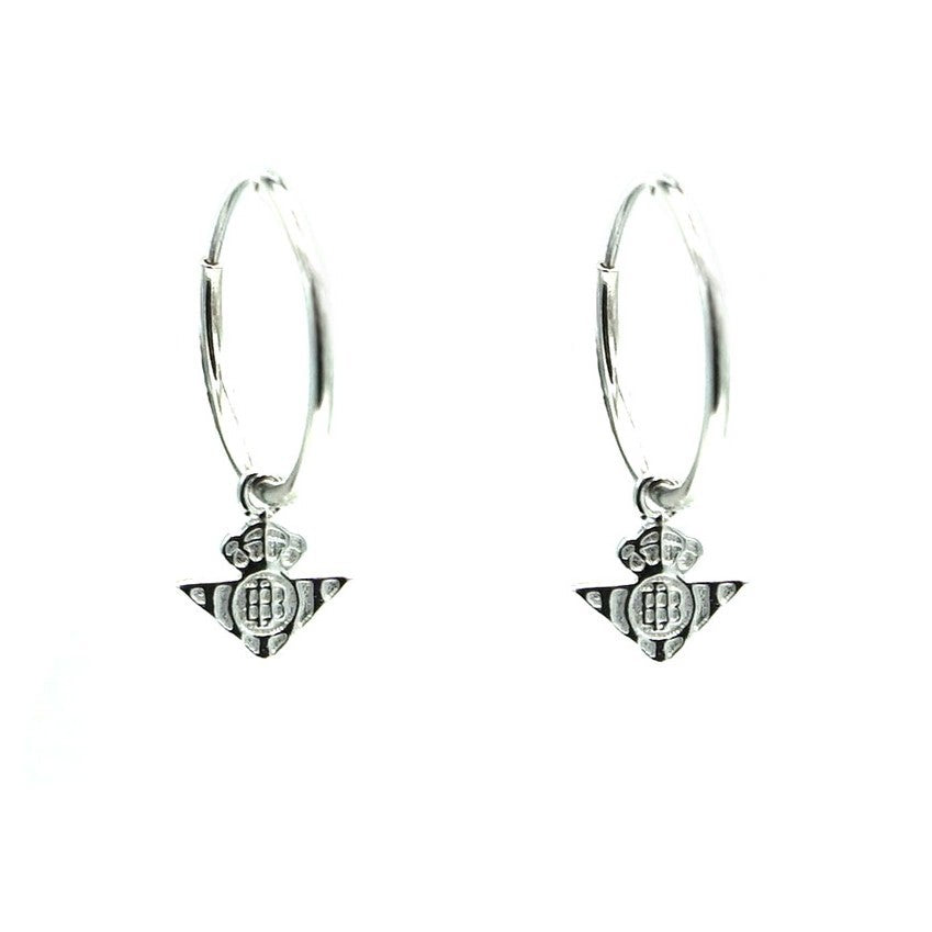 Argollas De Plata De Ley Con Escudo Real Betis