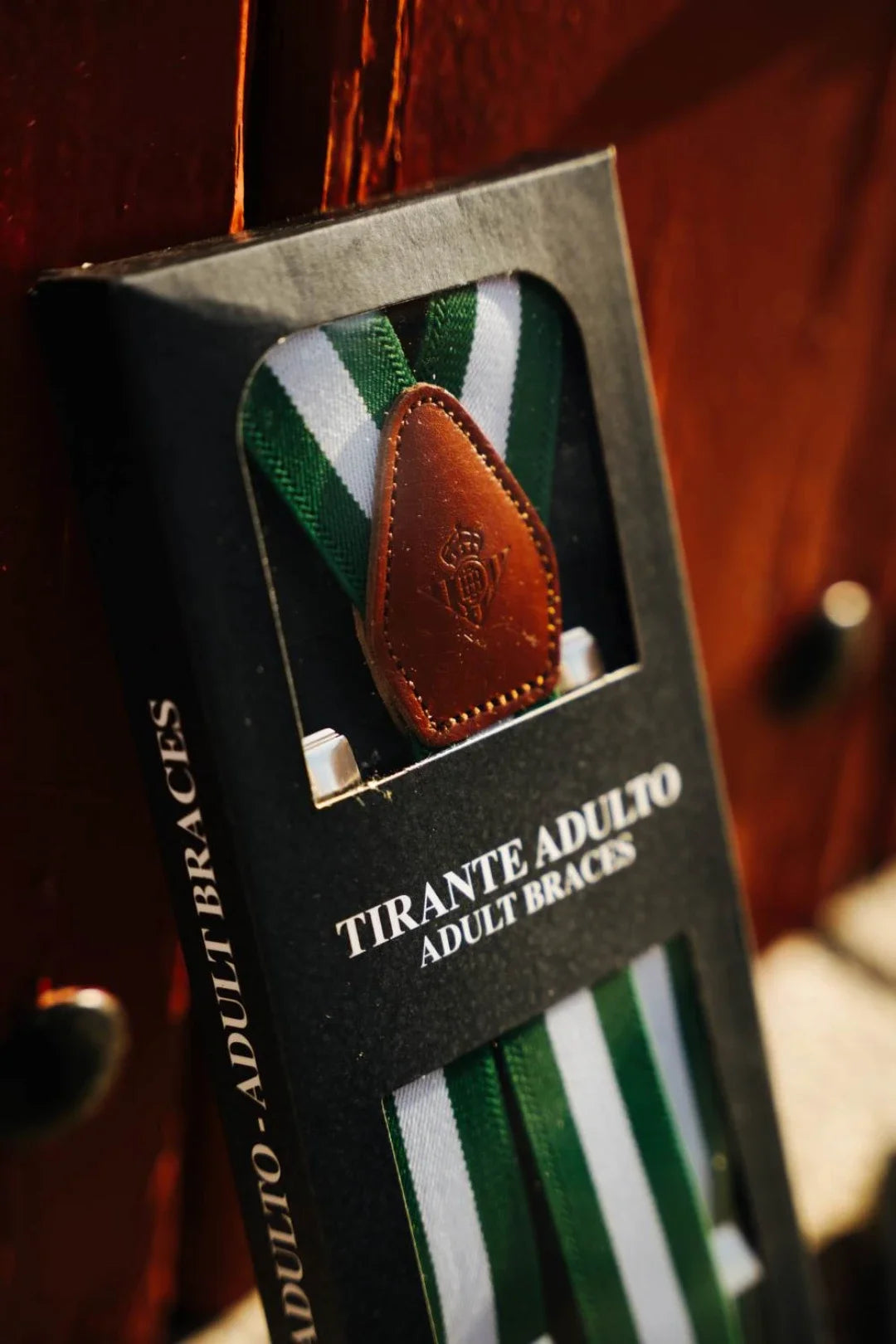 Tirantes Elástico Verde/Blanco Adulto