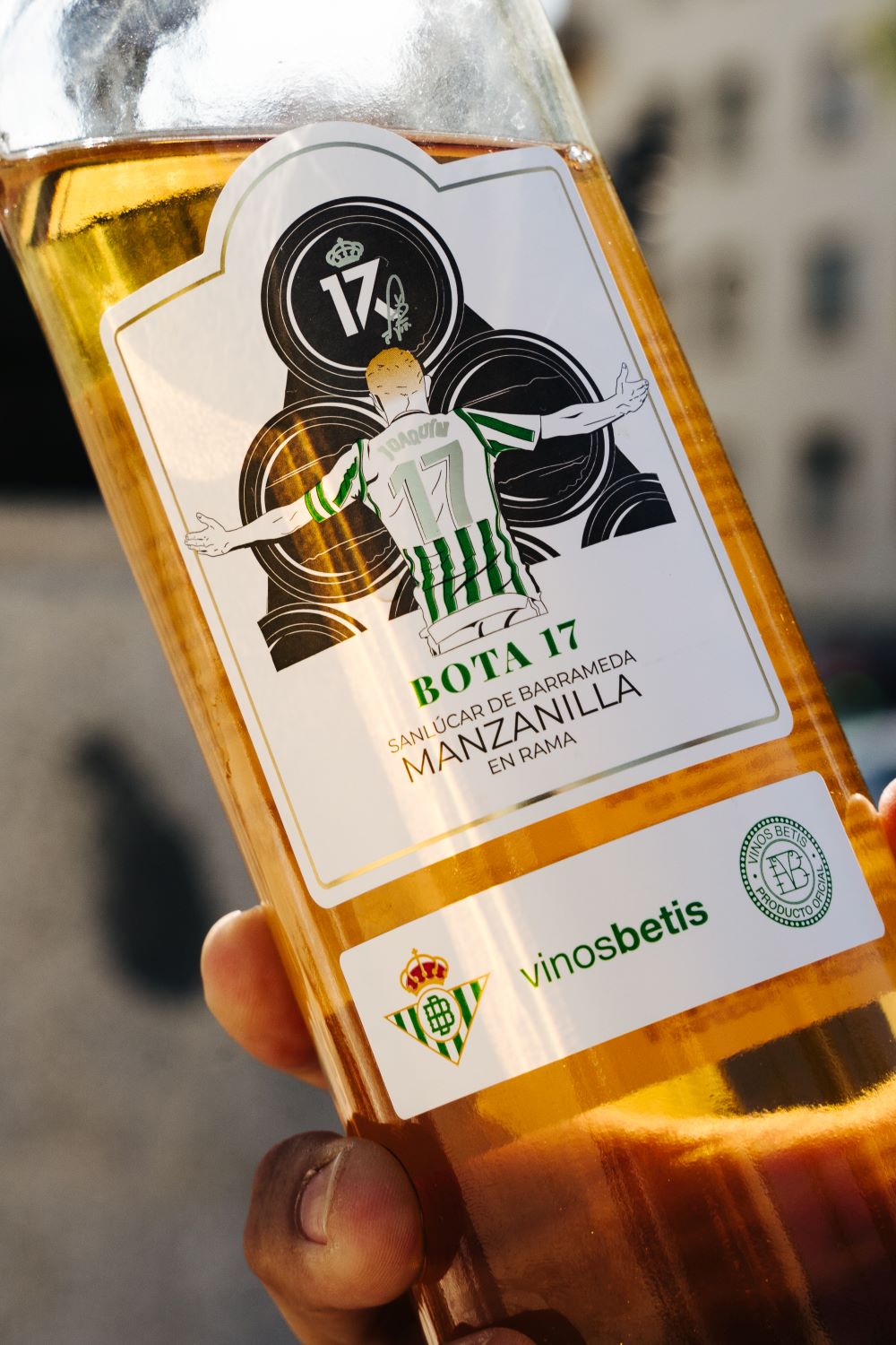 Botella De Manzanilla Homenaje Joaquín
