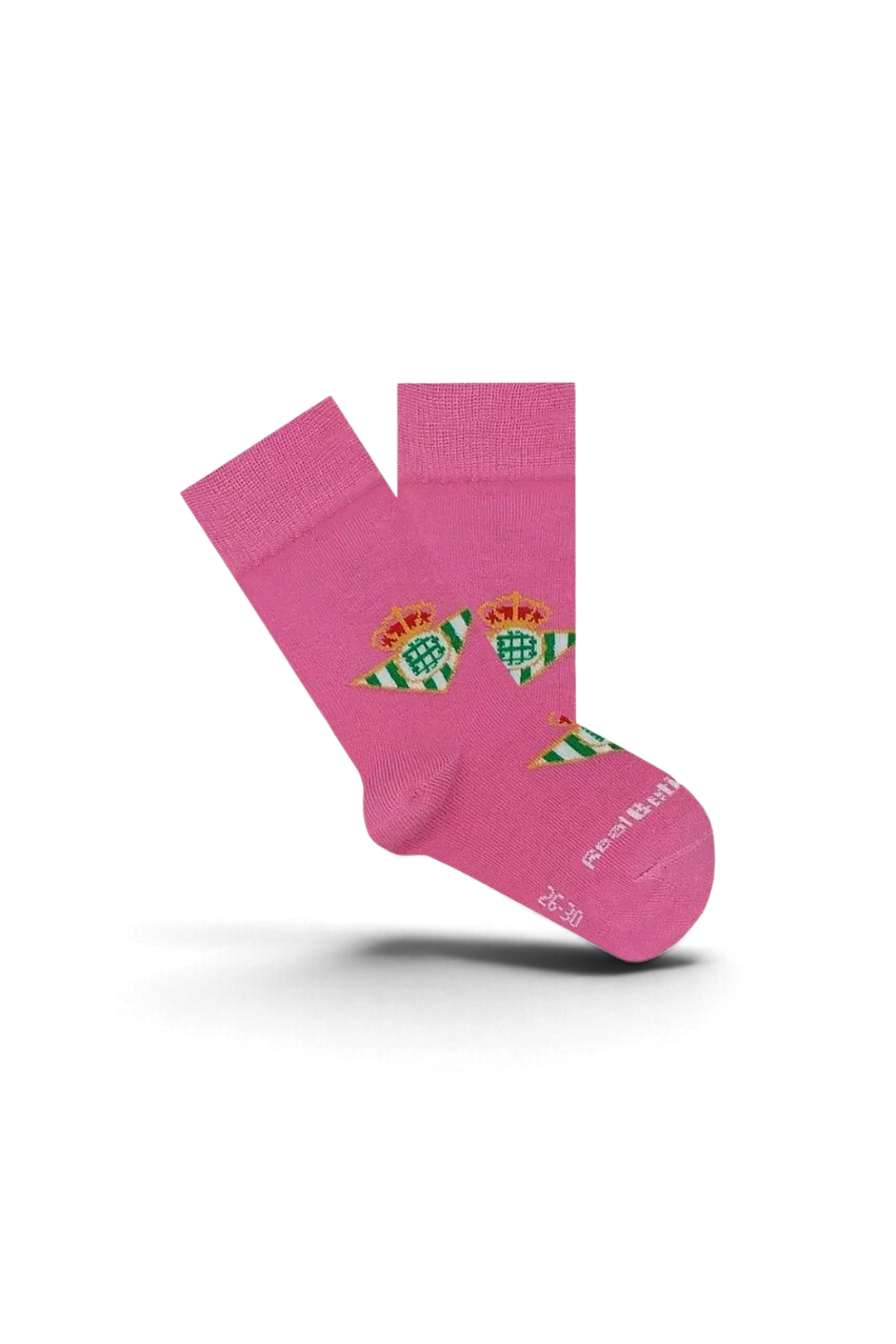 Calcetines Real Betis Pepe Pinreles Escudo Rosa Infantil