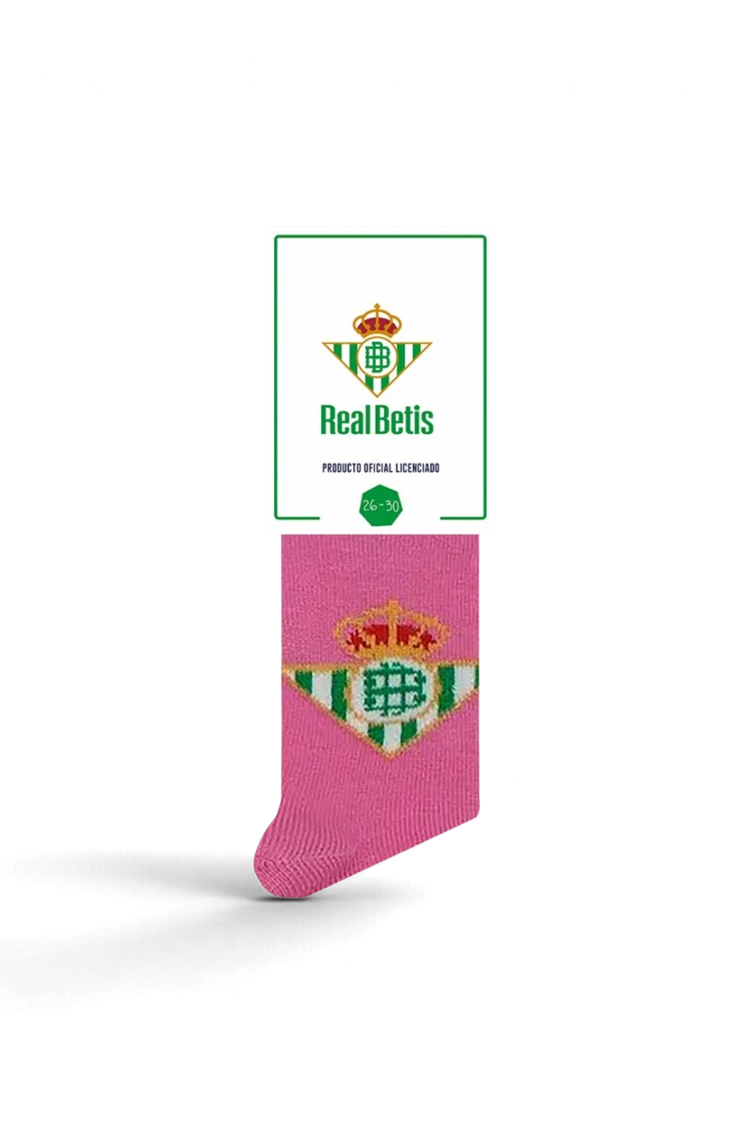 Calcetines Real Betis Escudo Rosa Infantil