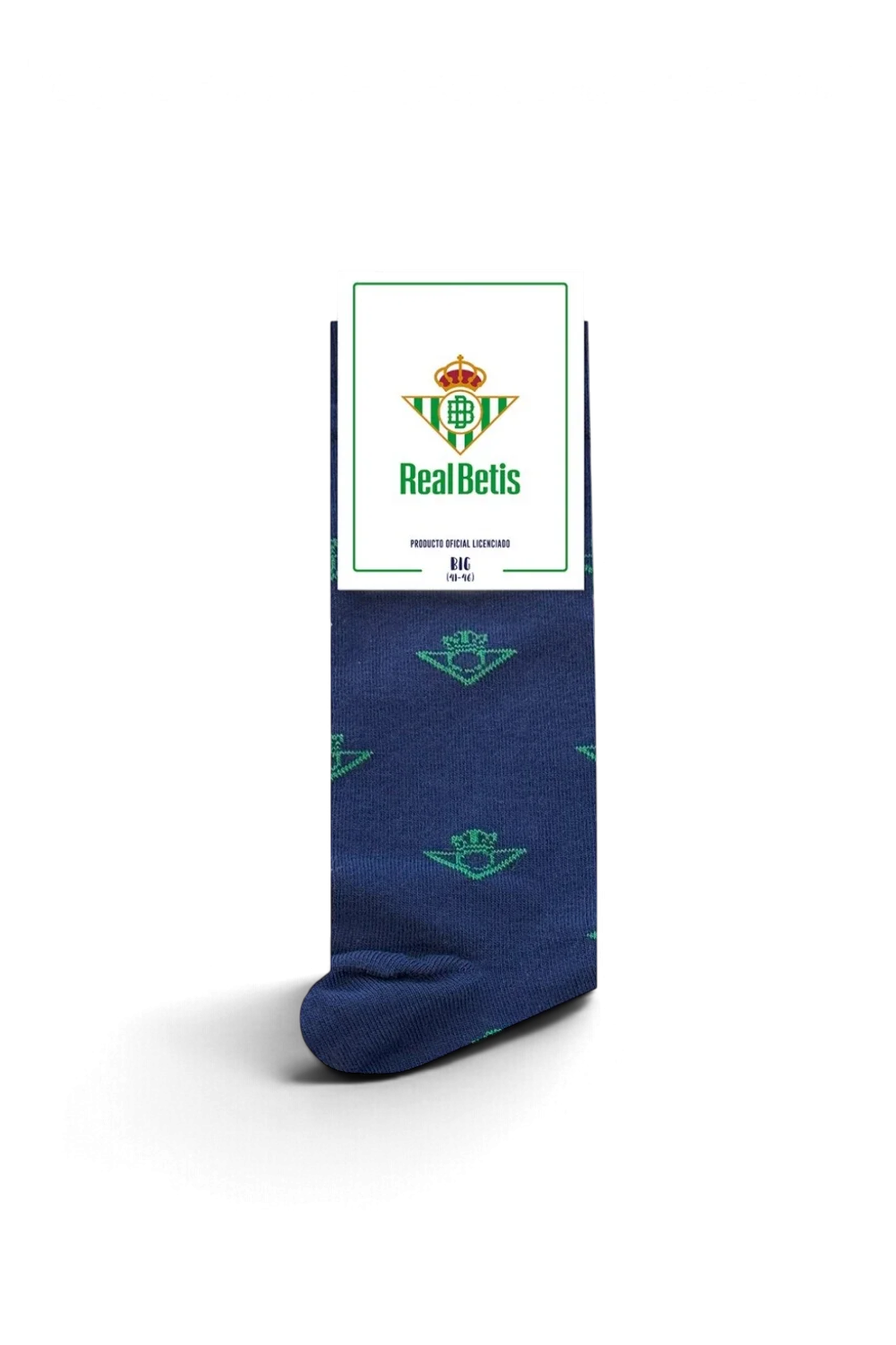 Calcetines Real Betis Pepe Pinreles Escudo Azul Adulto