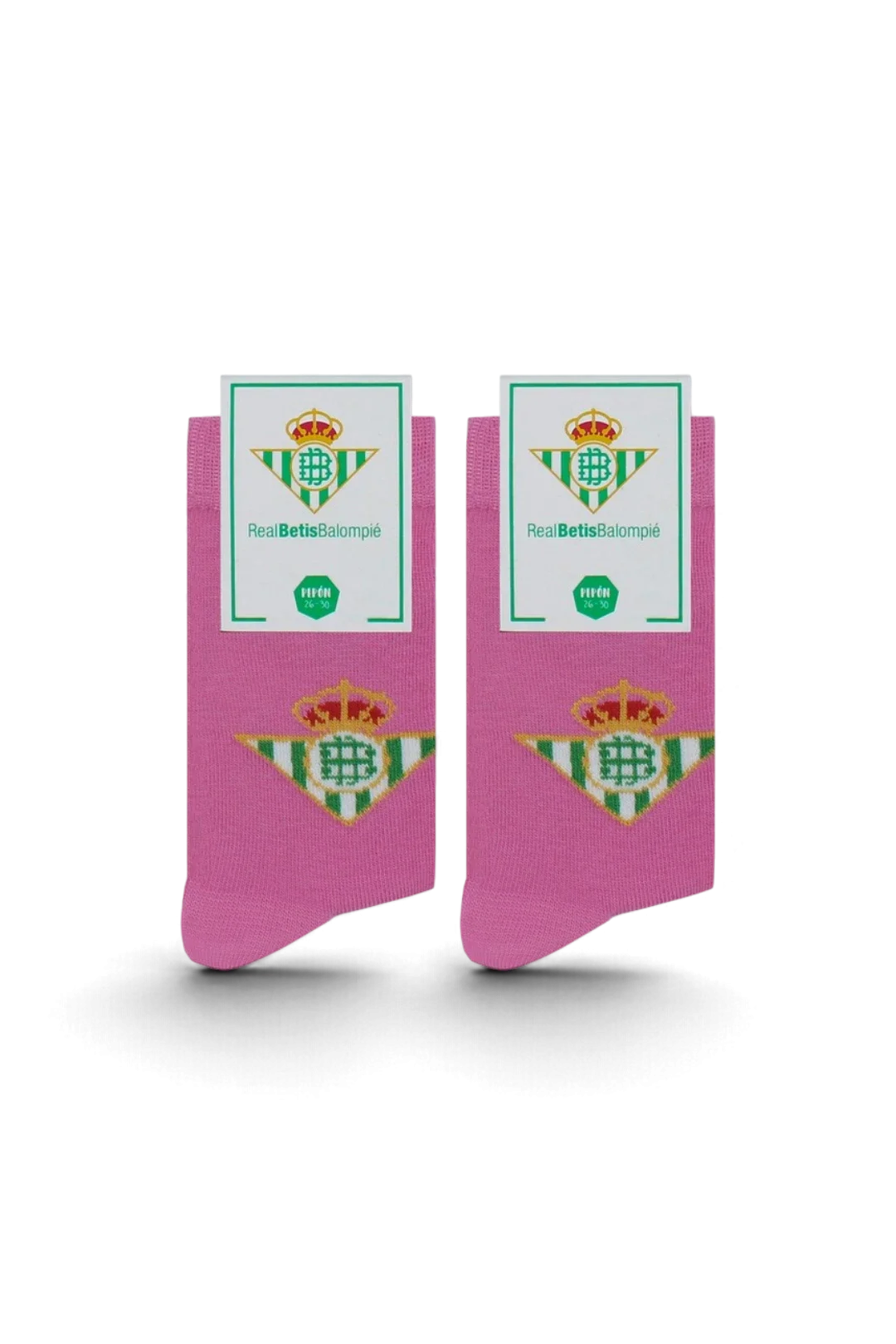 Calcetines Real Betis Escudo Rosa Infantil