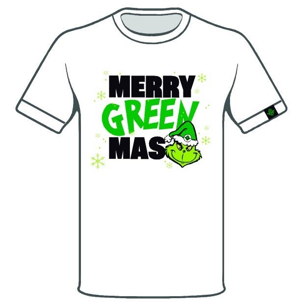 Camiseta MERRY GREEN MAS Hombre Blanca 
