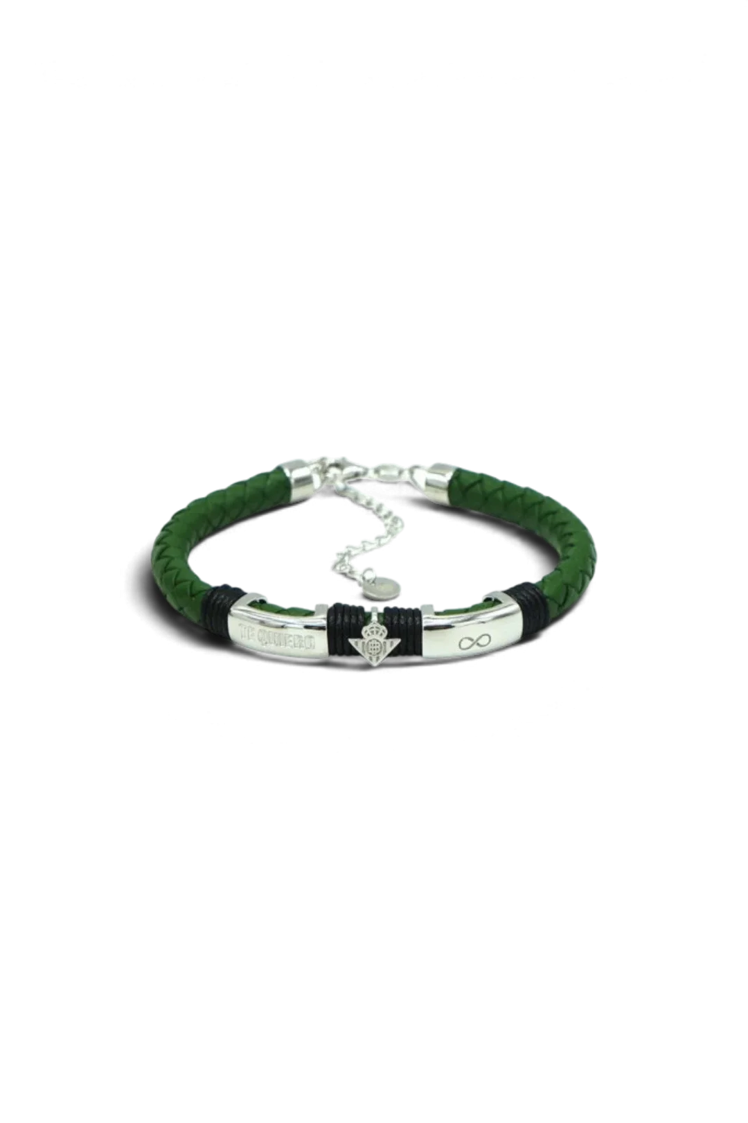 Pulsera De Acero y Cuero Te Quiero Betis