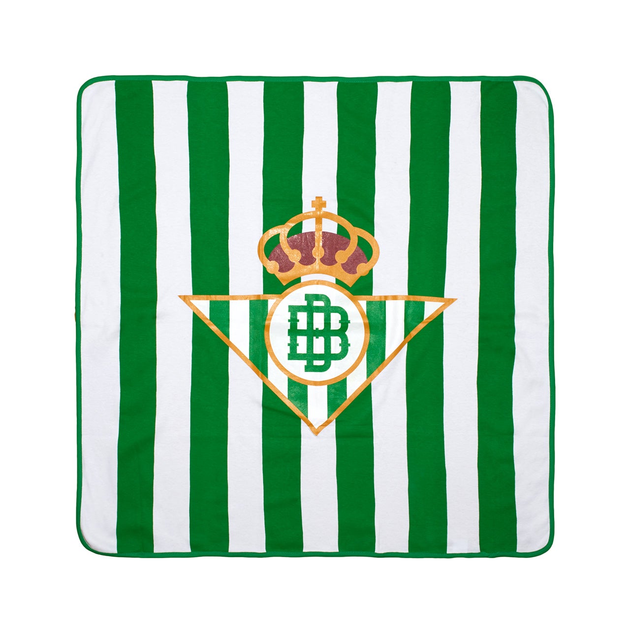 Manta Escudo Real Betis Rayas Verdes/Blancas